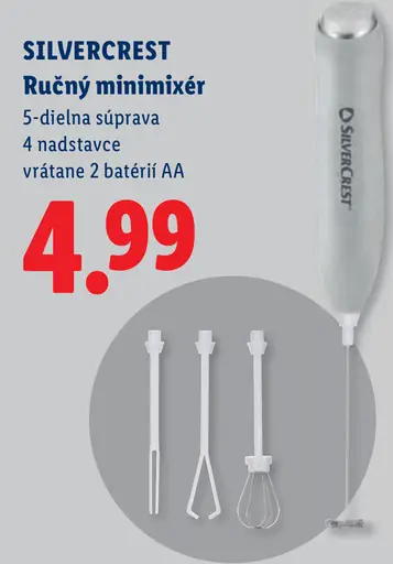 Silvercrest Ručný minimixér