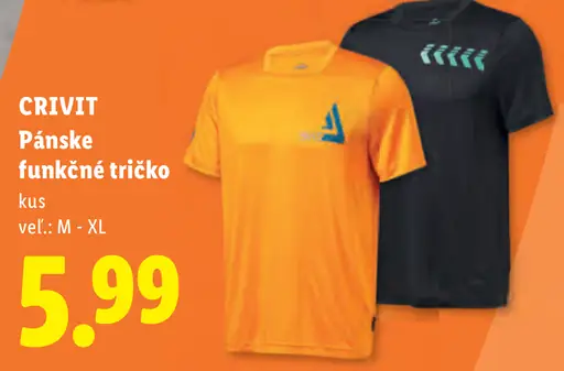 Crivit pánske funkčné tričko