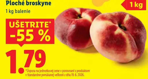 Ploché broskyne