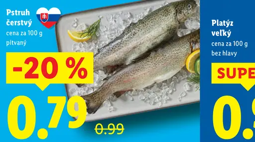 Pstruh čerstvý, pitvaný