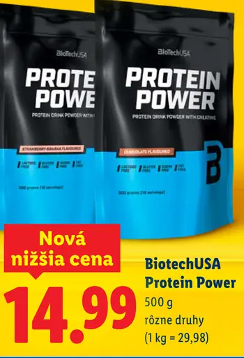 BioTechUSA Protein Power nápoj v prášku