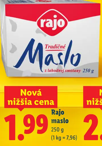 Rajo Tradičné maslo z lahodnej smotany