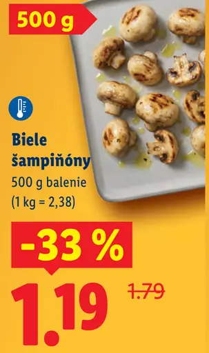 Biele šampiňóny