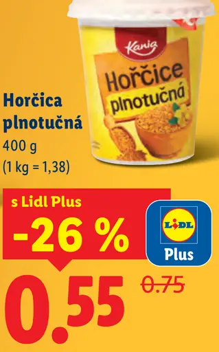 Kania Horčica plnotučná