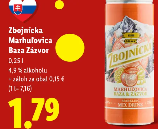 Zbojnícka Marhuľovica Baza Zázvor