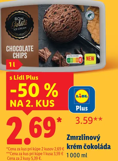Bon Gelati Zmrzlinový krém čokoládový