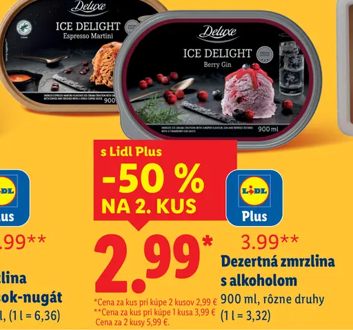 Deluxe Ice Delight Espresso Martini dezertná zmrzlina s alkoholom