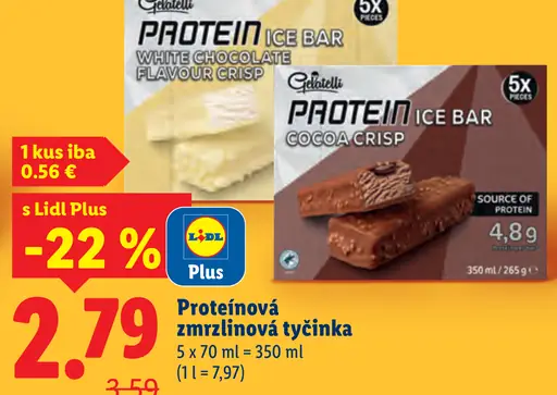 Gelatelli Proteinová zmrzlinová tyčinka, biela čokoláda a kakao