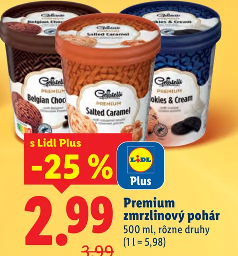 Gelatelli zmrzlinový pohár Salted Caramel