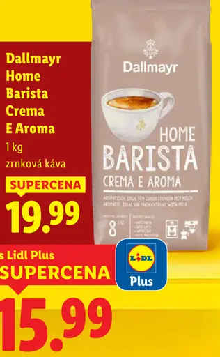 Dallmayr Home Barista Crema E Aroma zrnková káva