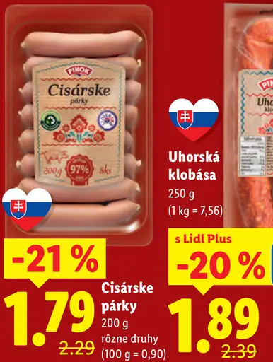 Pikok Cisárske párky
