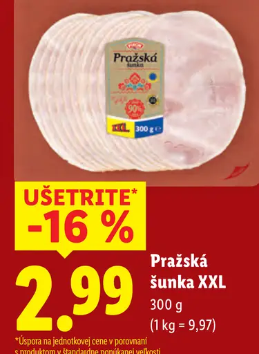 Pikok pražská šunka XXL