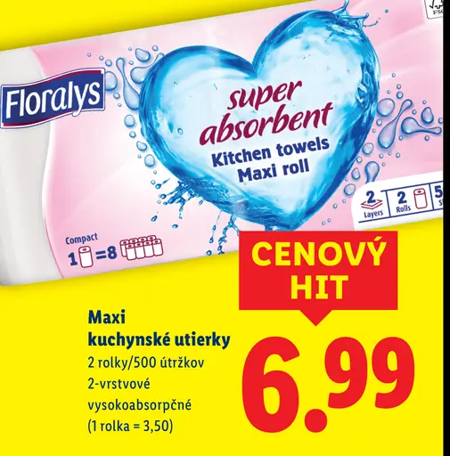 Florays Maxi kuchynské utierky