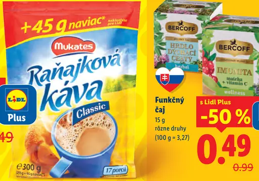 Mokate Raňajková káva Classic