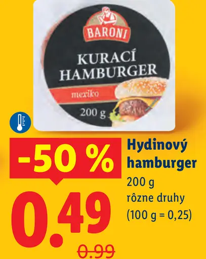 Baroni Kurací hamburger