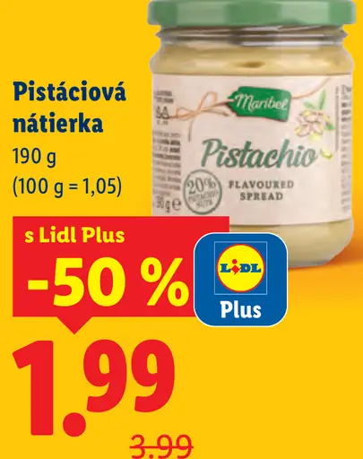 Mánbel pistáciová nátierka