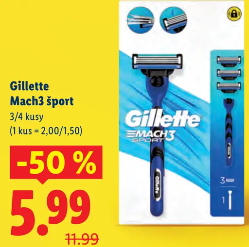 Gillette Mach3 Sport holiaci strojček