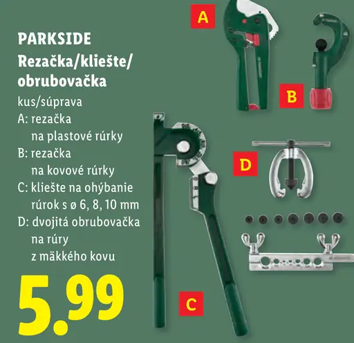PARKSIDE Dvojitá obrubovačka na rúry z mäkkého kovu