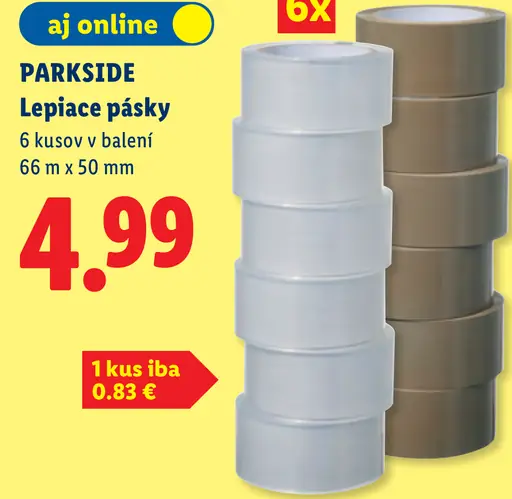 Parkside lepiace pásky
