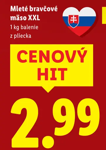 Mleté bravčové mäso XXL