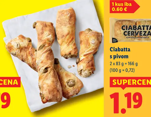 Ciabatta s pivom