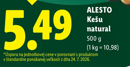 Alesto Kešu natural