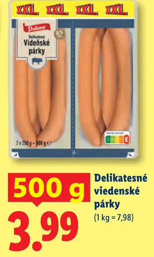 Dulano Delikatestné párky
