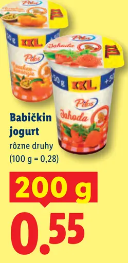Pilos Babičkin jogurt rôzne druhy