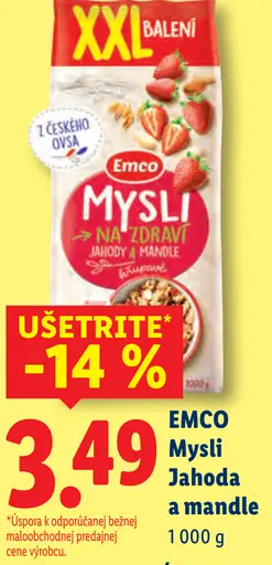 Emco Mysli jahoda a mandle