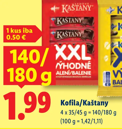 Kaštany XXL výhodné balenie