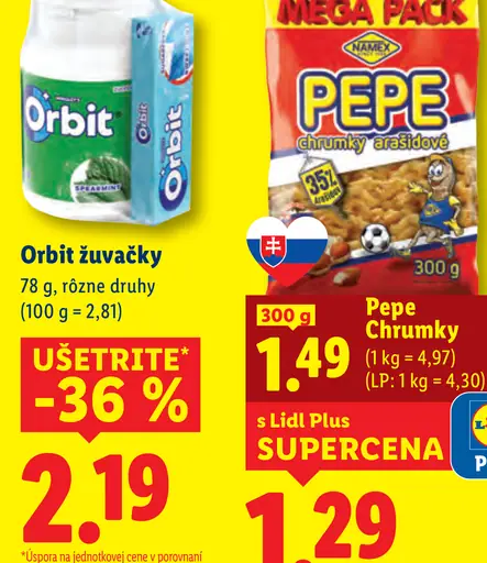 Pepe Chrumky arašidové – Lidl Plus Supercena