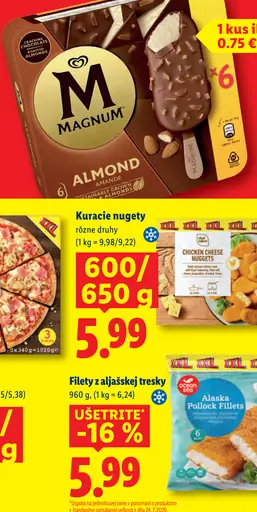 Magnum mandľový nanuk