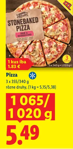 Alfredo pizza, rôzne druhy