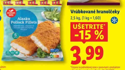 Ocean Sea Filety z aljašskej tresky obalované