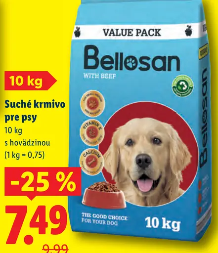 Bellosan Hovädzie suché krmivo pre psy