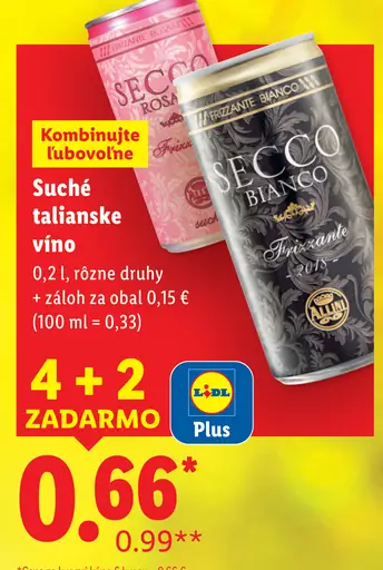 Aldini suché talianske víno – Rosato, Bianco