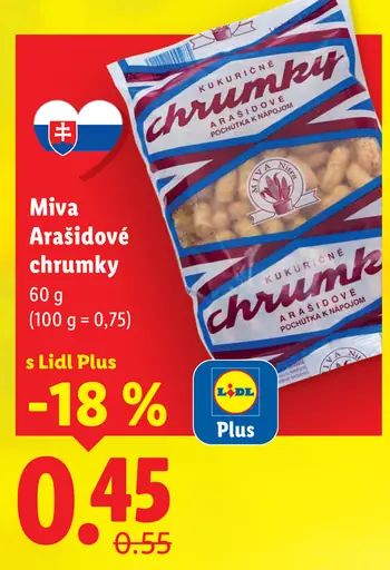 Miva Arašidové chrumky