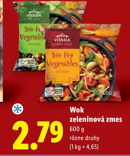 Vitasia Wok zeleninová zmes