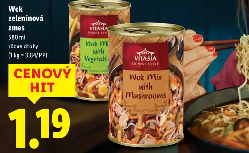 Vitasia Wok zeleninová zmes