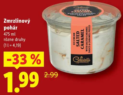 Gelatelli Zmrzlinový pohár