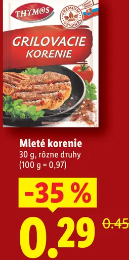 Thymos Grilovacie korenie