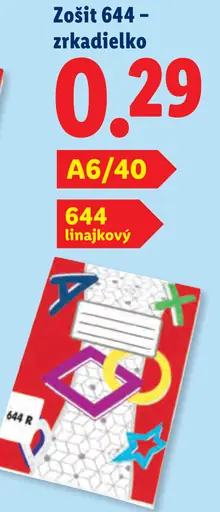 Zošit 644, linajkový