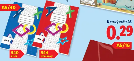 Notový zošit A5