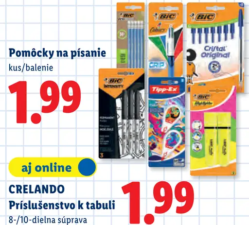 Pomôcky na písanie