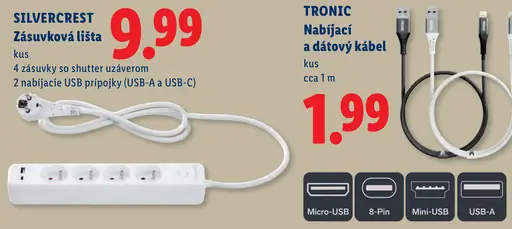 Silvercrest zásuvková lišta so 4 zásuvkami so shutter uzáverom a 2 nabíjacími USB prípojkami USB-A a USB-C