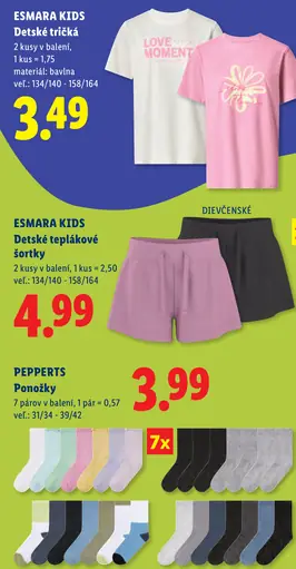 Esmara Kids detské tričká – dievčenské