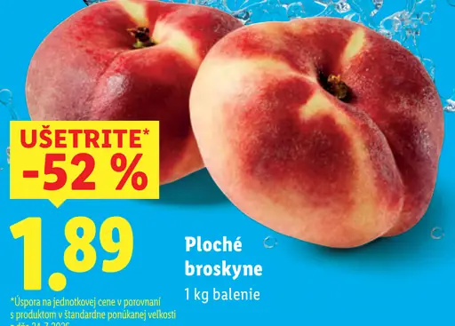 Ploché broskyne