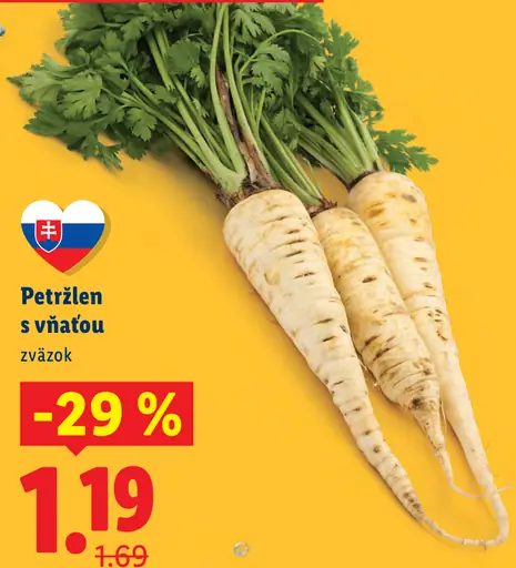 Petržlen s vňaťou