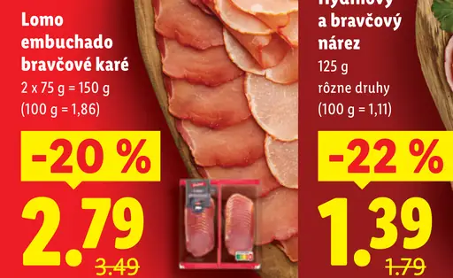 Dulano Lomo embuchado bravčové karé