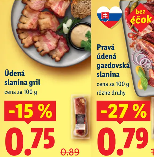 Údená slanina na gril